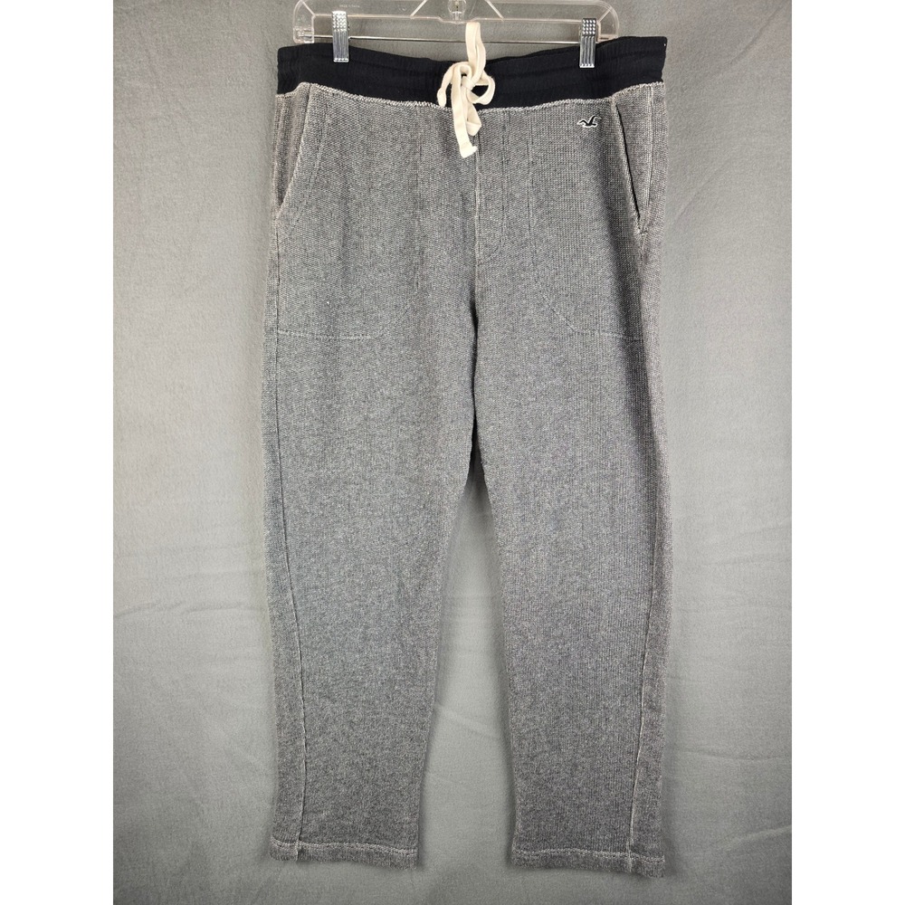 Hollister Men's Sweatpants Joggers XL Gray Heather Drawstring Lounge Pants